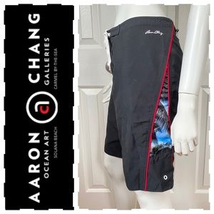 AARON CHANG photo surf board long swim shorts M 9